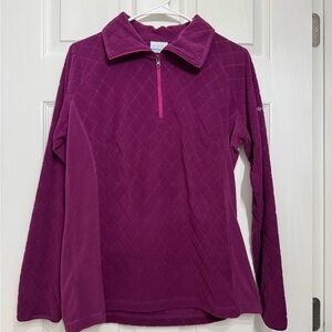 Columbia Magenta Quilted Pullover